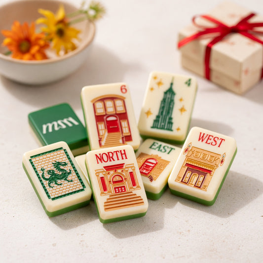 American Mahjong Set – Cocktail City Drinks Landmark Building – main product photo