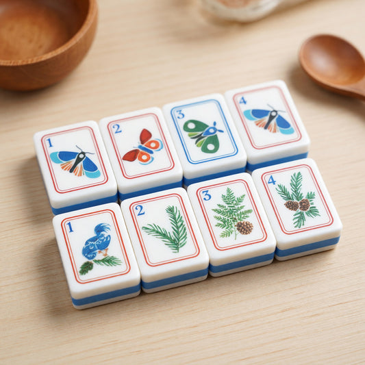 American Mahjong Set – Nature Wildlife Jars Plants Animals – main product photo